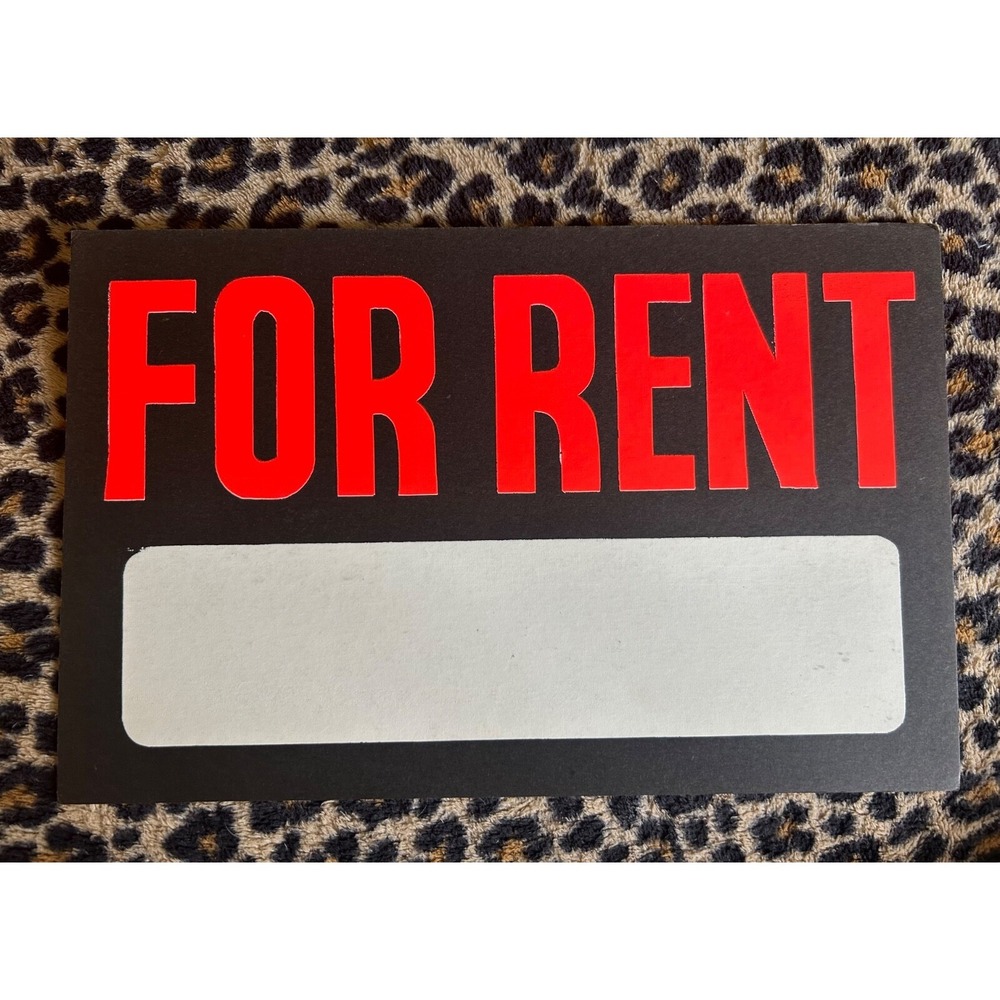 VTG Cardboard Sign 11"X7" For Rent